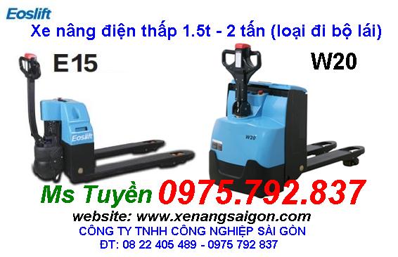 xe nâng điện ngồi lái 1.5 tấn hiệu Eoslift - USA